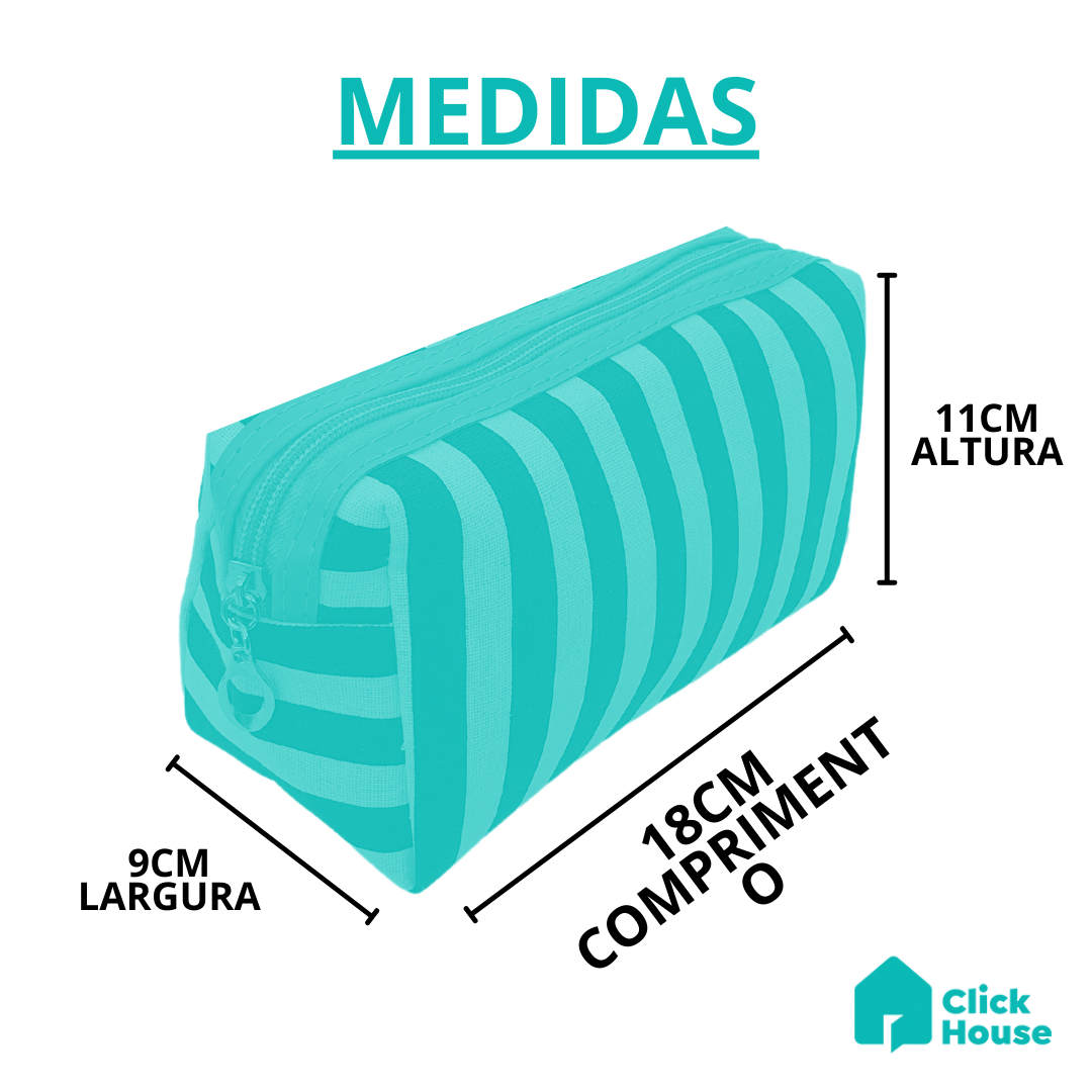 Necessaire Maquiagem Viagem Trabalho Estojo Mala Feminino