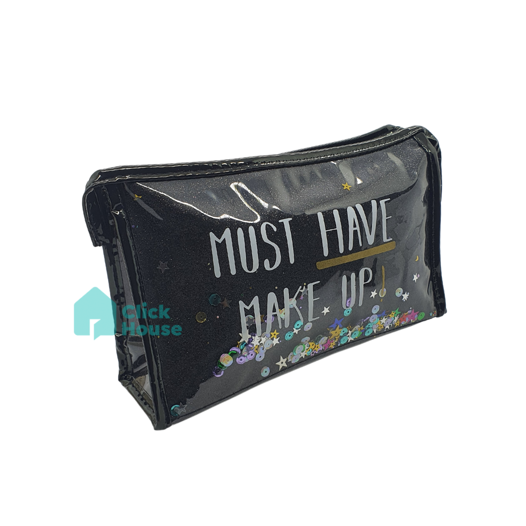 Necessaire Glitter Maquiagem Viagem Trabalho Mala Feminino