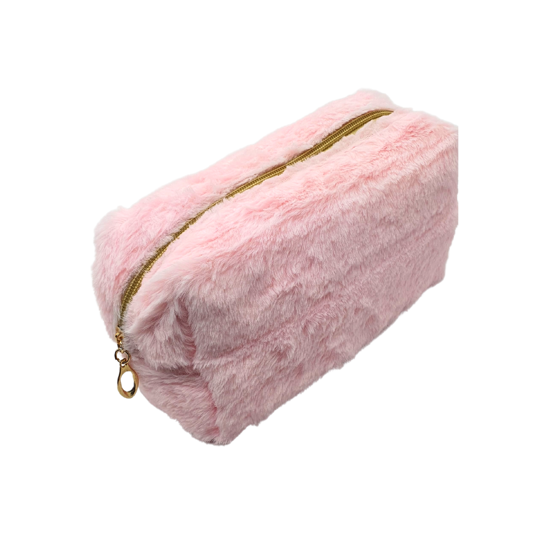 Necessaire Feminina Estojo Felpudo Maquiagem Viagem Trabalho