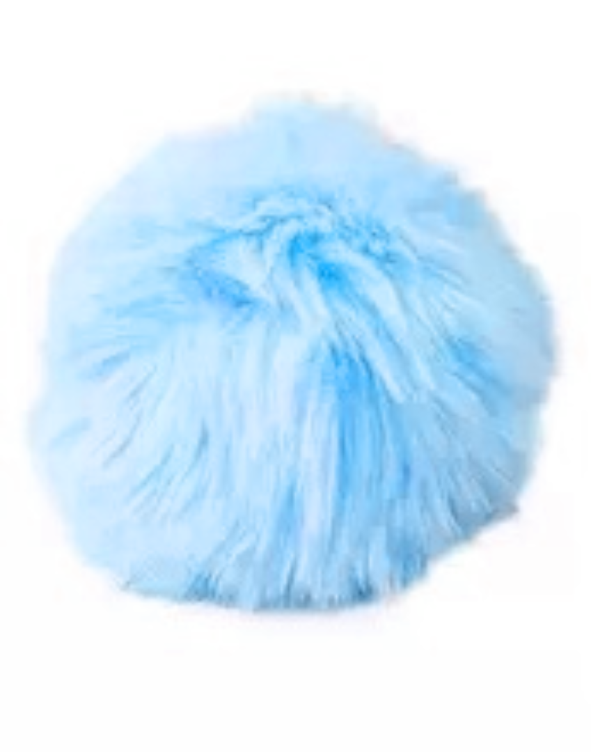 Pompom Pelúcia Tamanho: 50 - Vermelho/Azul Royal/Preto