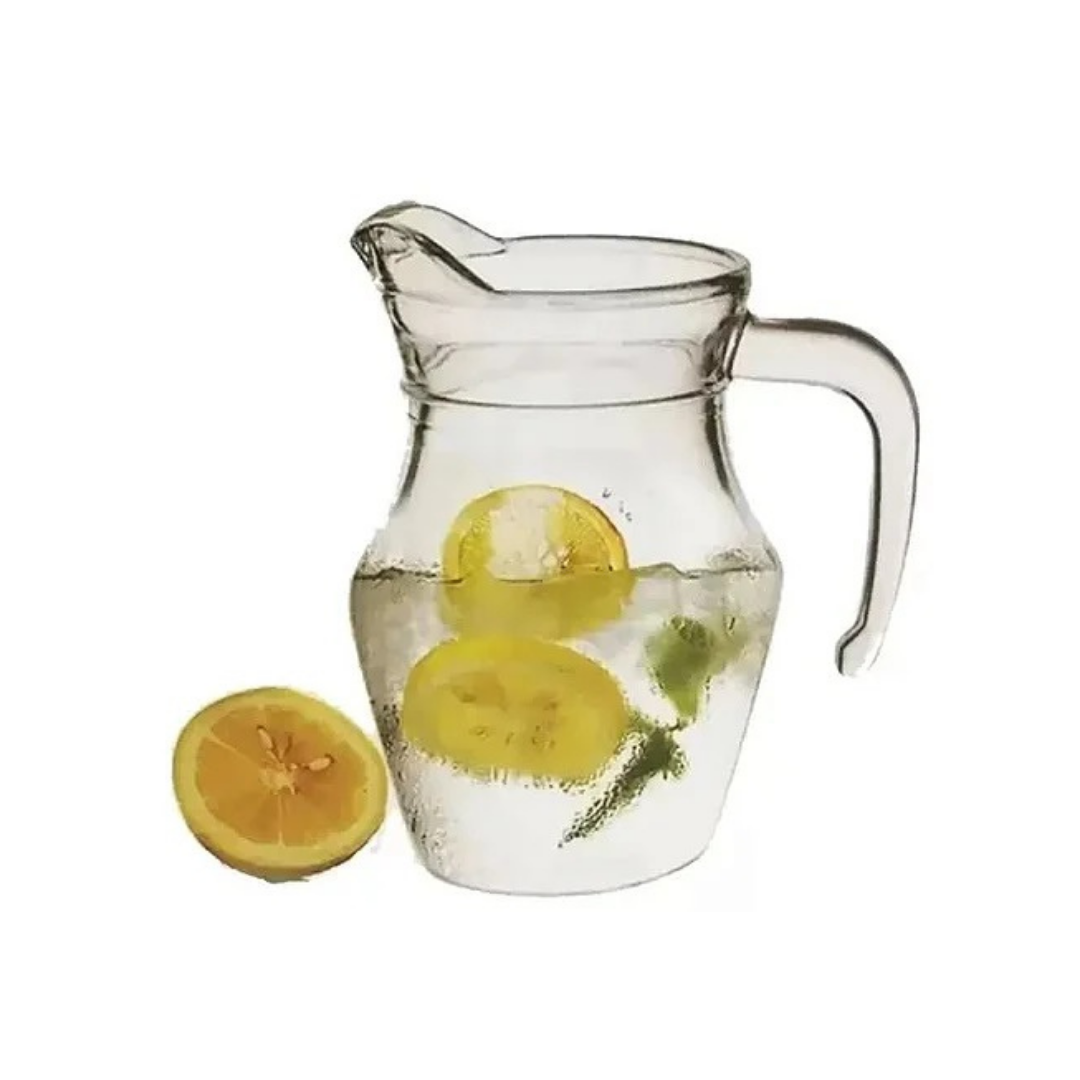 Mini Jarra Vidro Transparente Alça Agua Suco Clássica 500ml