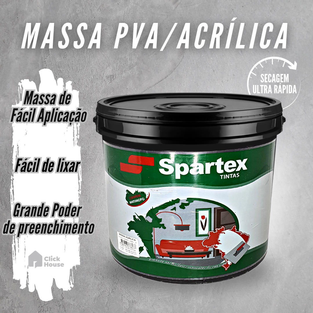 Massa Acrilíca Para Parede Uso Externo E Interno 1l