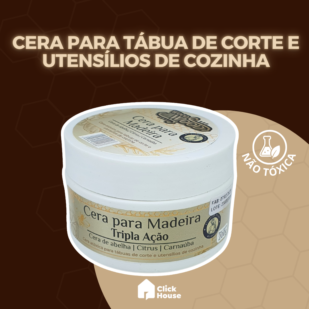 Cera De Abelha Madeira Carnaúba Wood Wood Marcenaria 200g