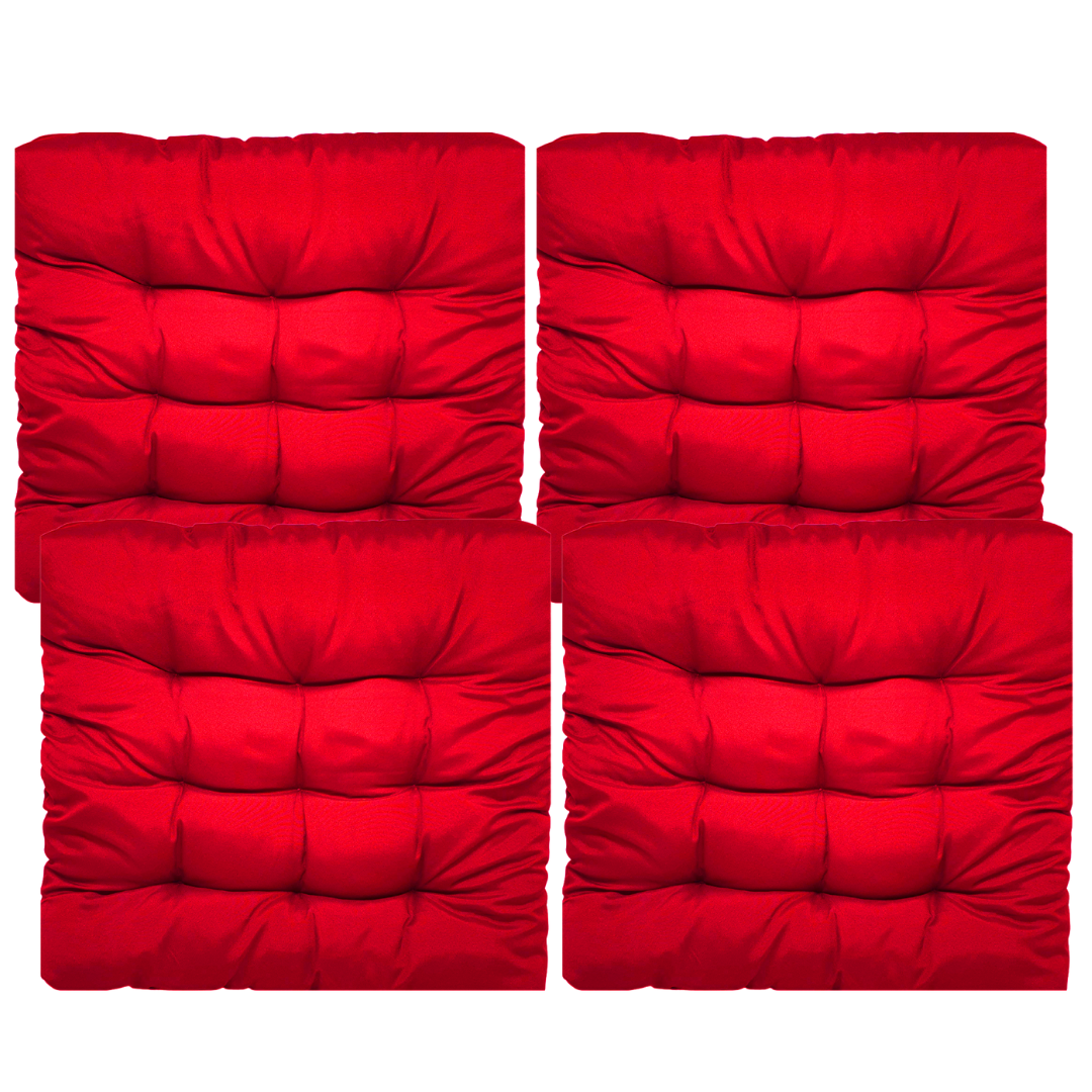 Assento Almofada Cadeira Futon 50x50 Cm Cores Variadas 4 Uni