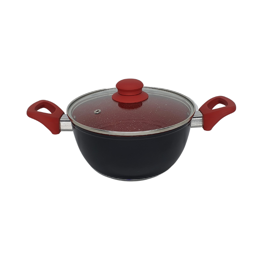 Panela Caçarola Tampa Antiaderente Cerâmica Não Gruda 20cm