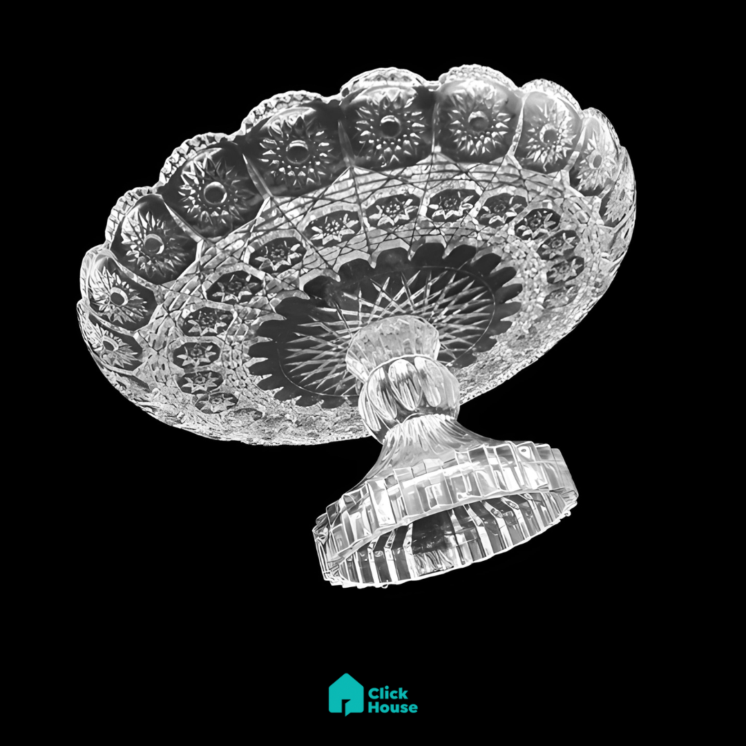 Centro Mesa Fruteira Saladeira Decorativo Redondo 30cm Vidro