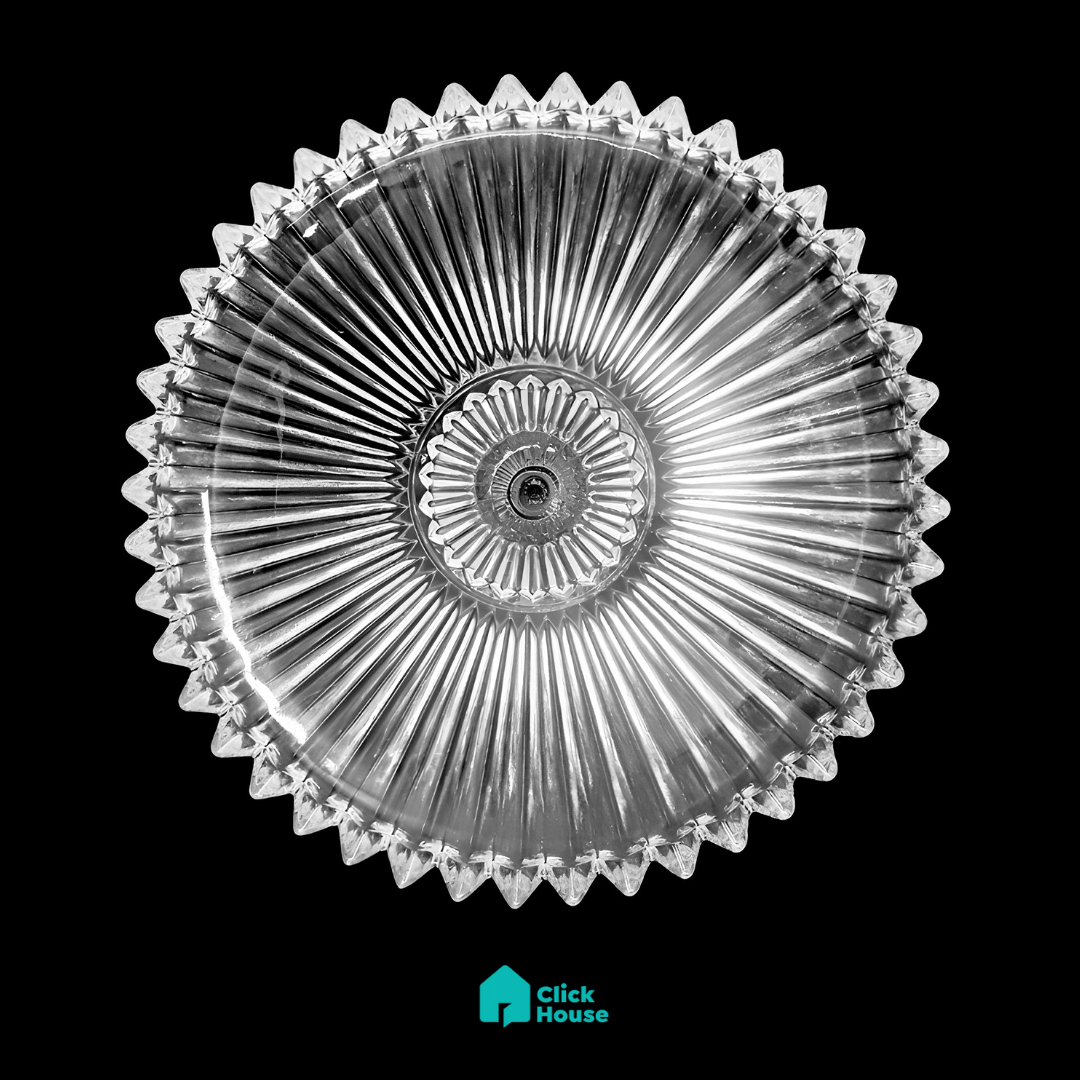 Centro Mesa Fruteira Saladeira Decorativo Redondo 30cm Vidro