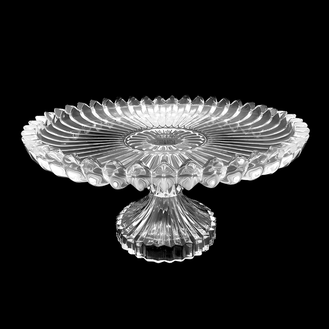 Centro Mesa Fruteira Saladeira Decorativo Redondo 30cm Vidro