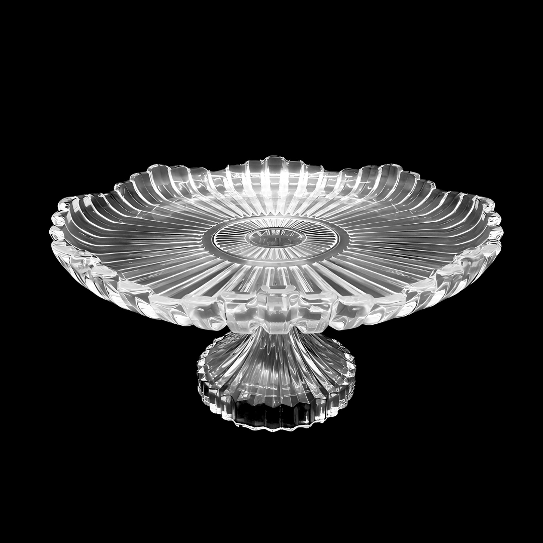 Centro Mesa Fruteira Saladeira Decorativo Redondo 30cm Vidro