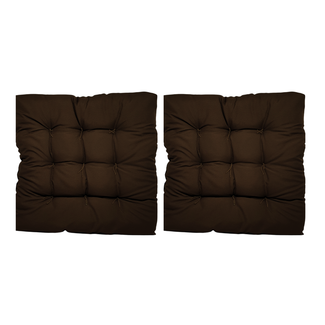 Assento Almofada Cadeira Futon 50x50 Cm Cores Variadas 2 Uni