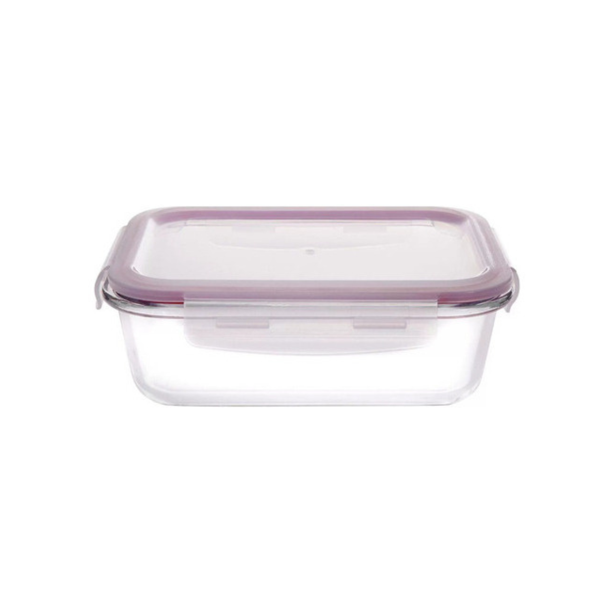 Pote Vidro Hermético Marmita Fit Tampa Retangular 570ml