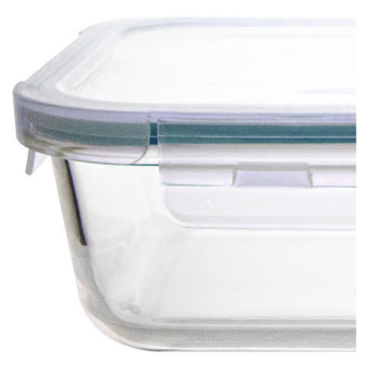 Pote Vidro Hermético Marmita Fit Tampa Retangular 570ml