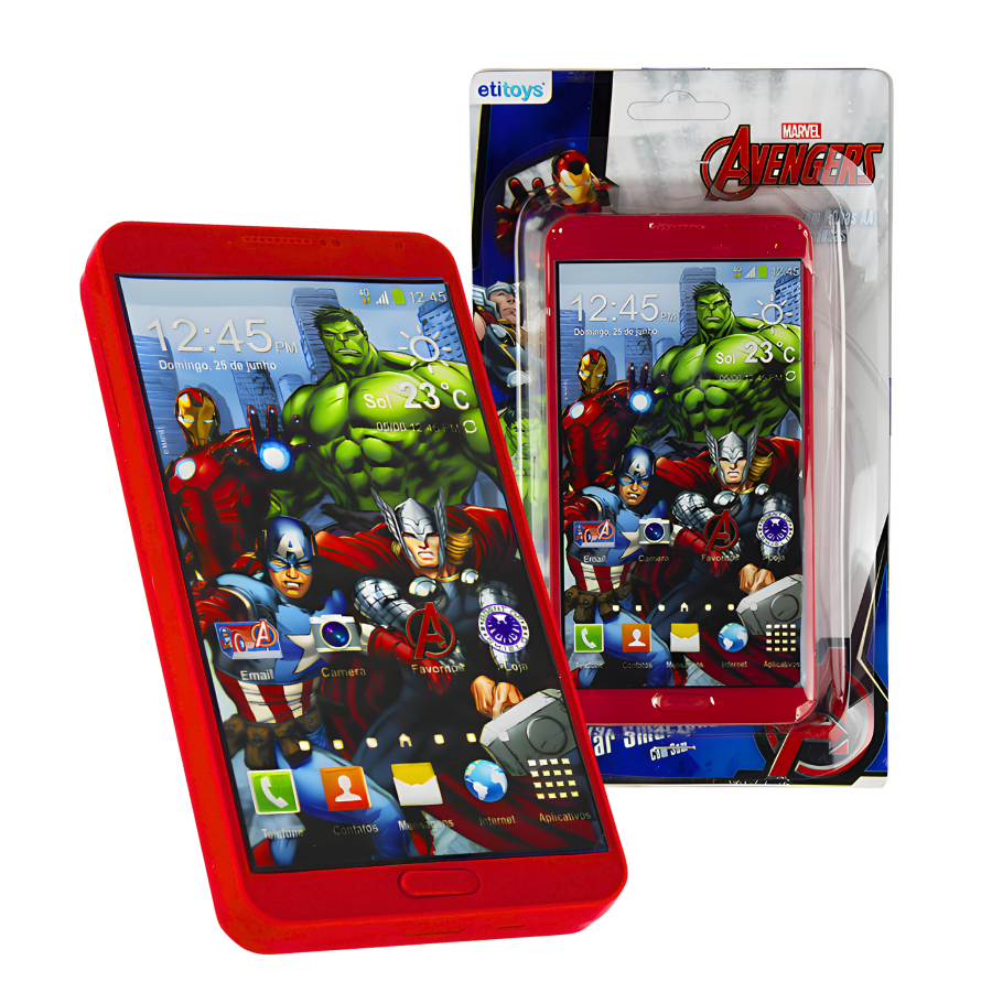 Celular Smartphone Brinquedo Infantil Som Vingadores Frozen
