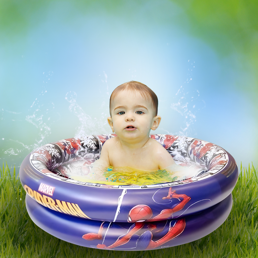 Piscina Inflável Redonda Infantil Bebê Criança 3 Cores 37l