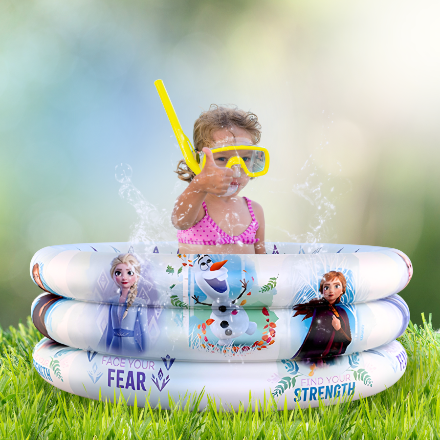 Piscina Inflável Redonda Infantil Bebê Criança 3 Anéis 100l