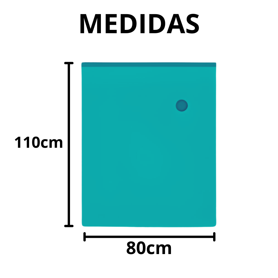 Saco A Vácuo Viagem Roupa Organizador Mala Edredom Bomba Sucção 80x110cm