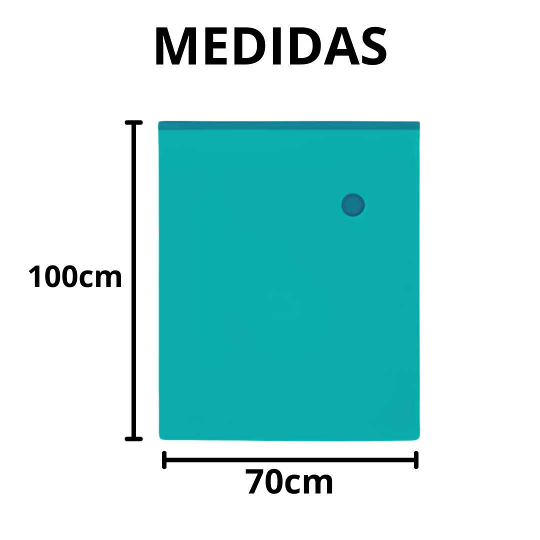 Saco A Vácuo Viagem Roupa Organizador Mala Bomba Sucção 70x100cm