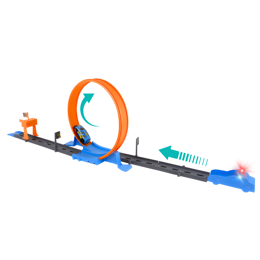 Pista Carrinhos Looping Brinquedo Infantil Corrida Lançador