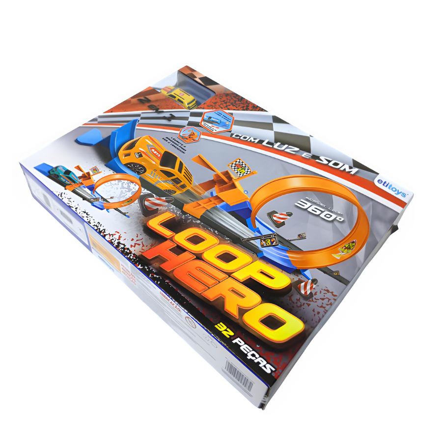 Pista Carrinhos Looping Brinquedo Infantil Corrida Lançador