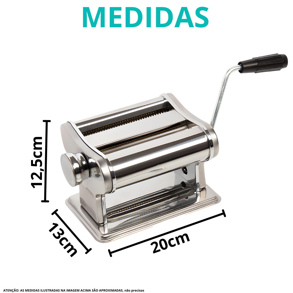 Maquina Para Macarrão Inox - MAQM-004 - Hauskraft