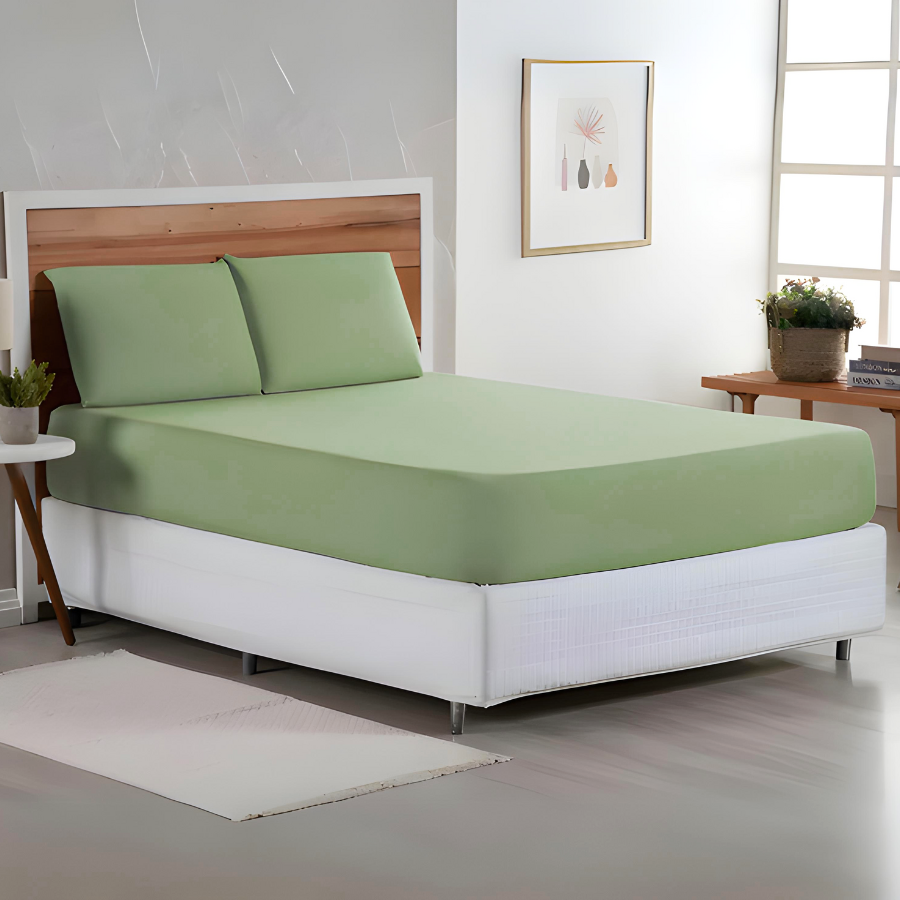 Capa De Colchão Com Zíper Queen Cama Box Malha 100% Algodão