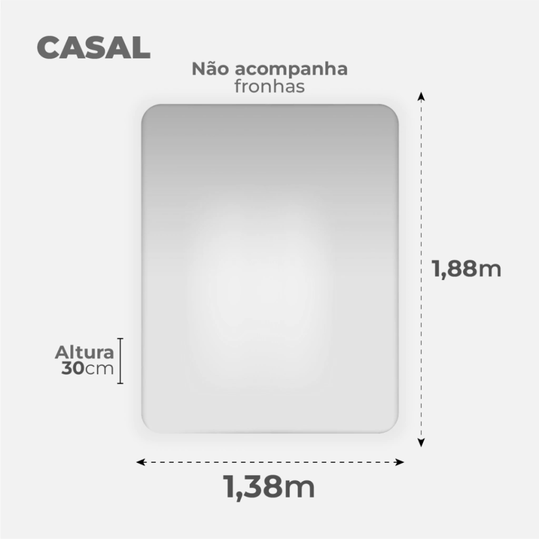 Capa De Colchão Com Zíper Casal Cama Box Malha 100% Algodão