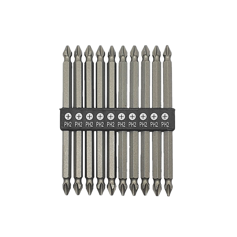 Ponteira Bits Dupla Ph2 Parafusadeira 110mm Longa 10 Unidades
