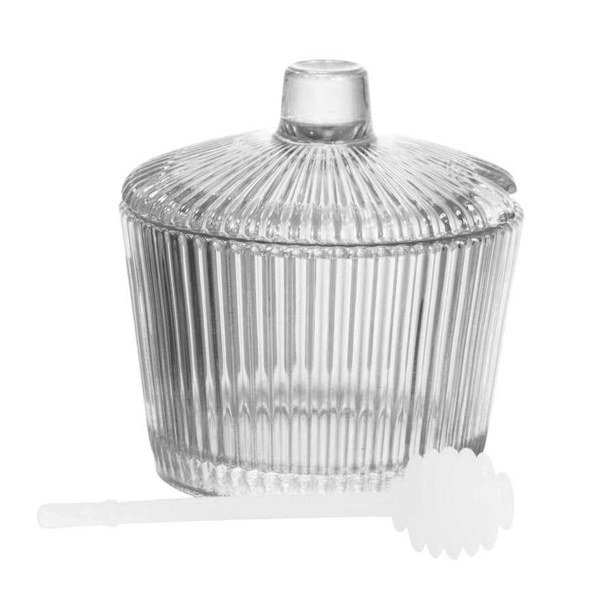 Meleira Porta Mel Vidro Com Tampa Dosador Graffiato 200ml