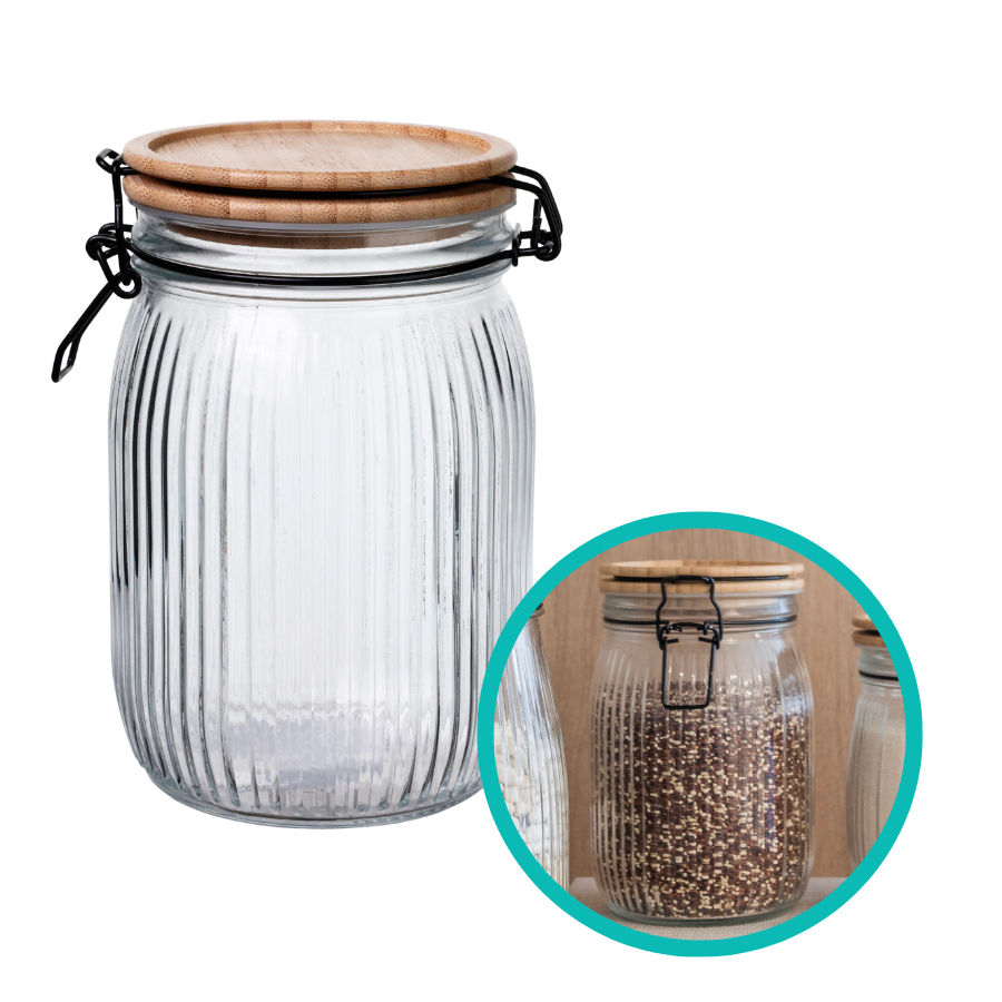 Pote Hermético Versalhes Tampa Bambu 1,2l - V1059.U02
