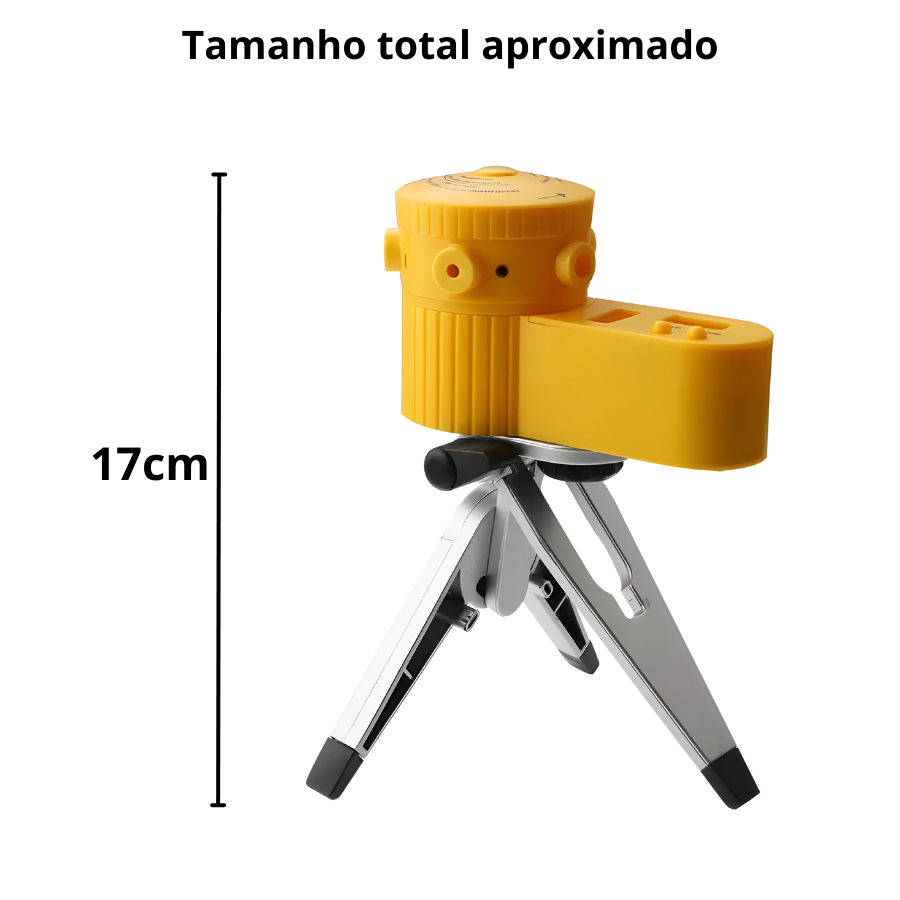 Nível Nivelador Laser Giratório Nivelador Profissional Vertical Horizontal Com Tripé