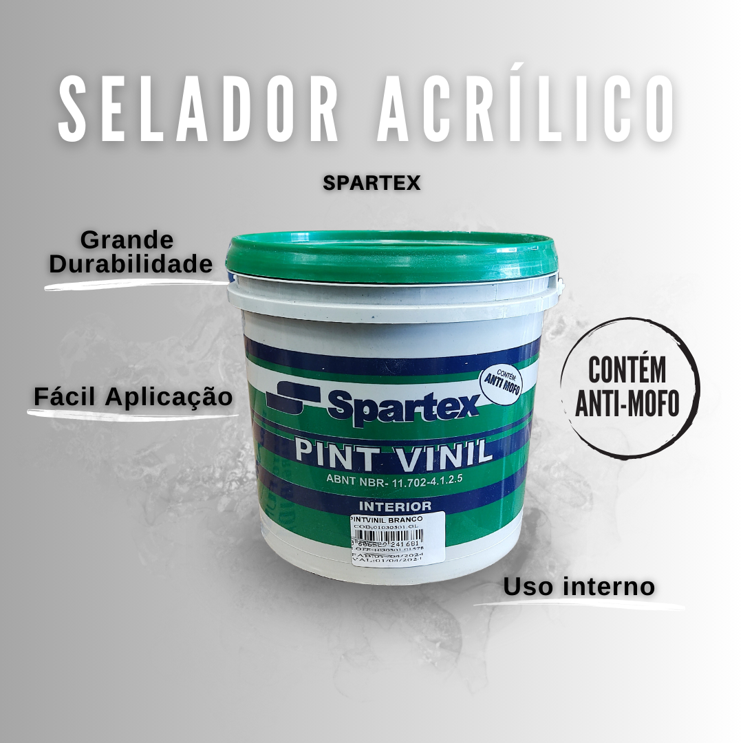 Selador Acrílico Para Parede Interna 3,6l Spartex