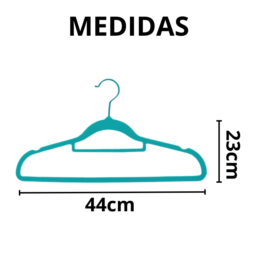Cabide de Veludo - Amarelo/Branco - DOLCE HOME