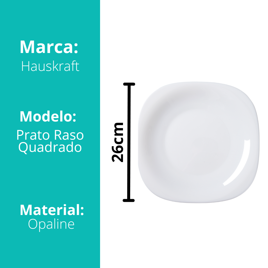 Prato Raso Bliss BR 26cm - OPAL301/BR