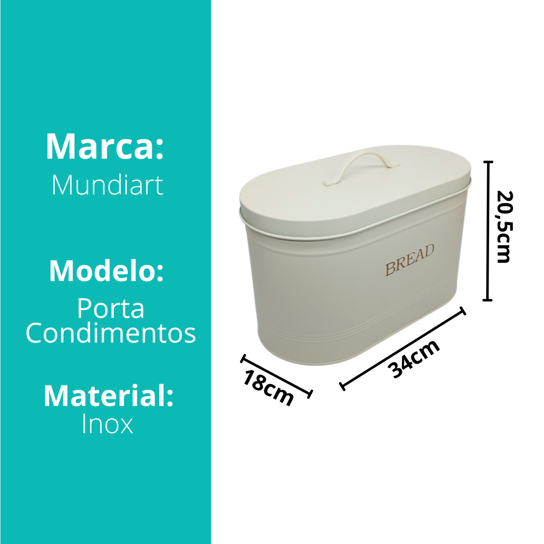 Porta Mantimento Bread 34x18x20,5cm - BL0004