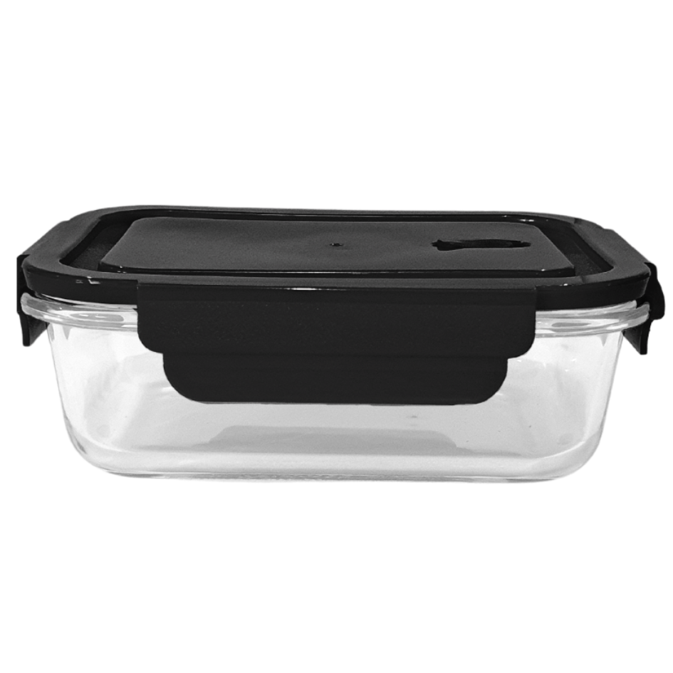 Pote De Vidro Tampa Hermética Marmita Fit Colorido 380ml