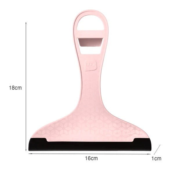 Rodinho De Pia Cabo De Plástico Rosa Seca Limpa Vidro Cozinha 16cm