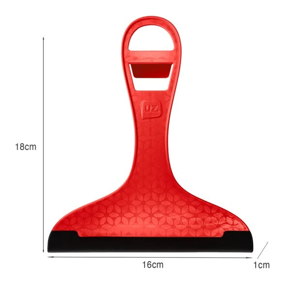 Rodinho De Pia Cabo De Plástico Vermelho Seca Limpa Vidro Cozinha 16cm