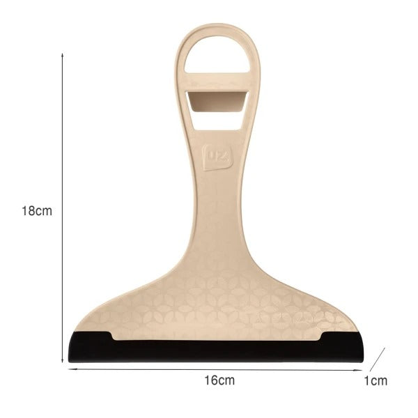 Rodinho De Pia Cabo De Plástico Bege Seca Limpa Vidro Cozinha 16cm