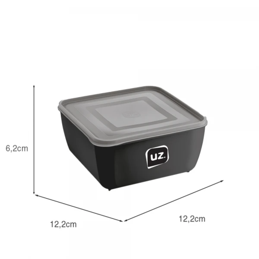 Multiuso Quadrado 0.5L Preto - UZ297-PR