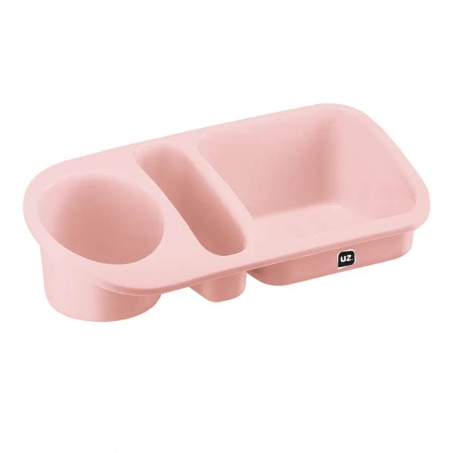 Organizador De Pia Plus Porta Detergente E Esponja Uz Rosa