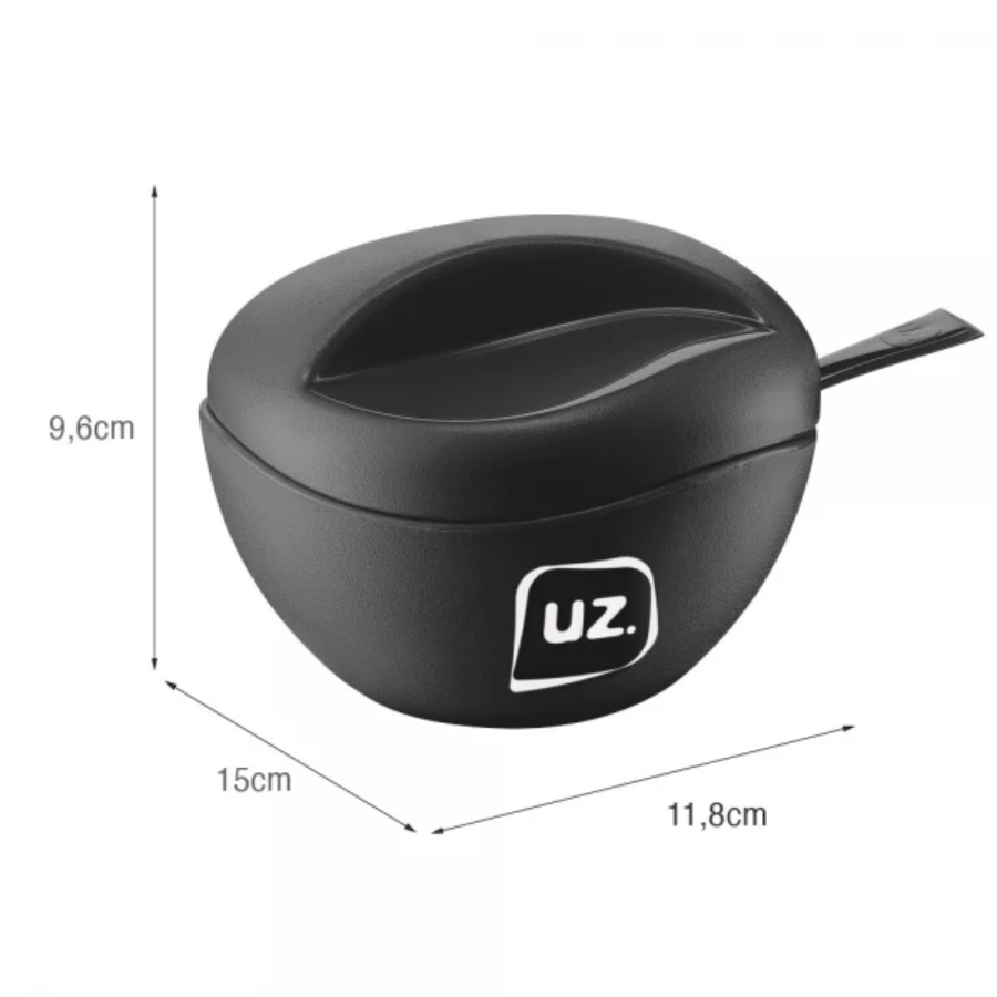 Açucareiros de Plástico Preto - UZ141-PR