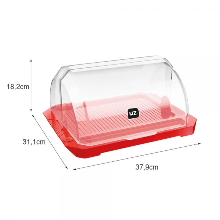 Porta Pão Vermelho - UZ244-VM