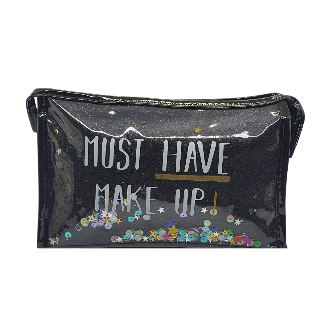 Necessaire Glitter Maquiagem Viagem Trabalho Mala Feminino