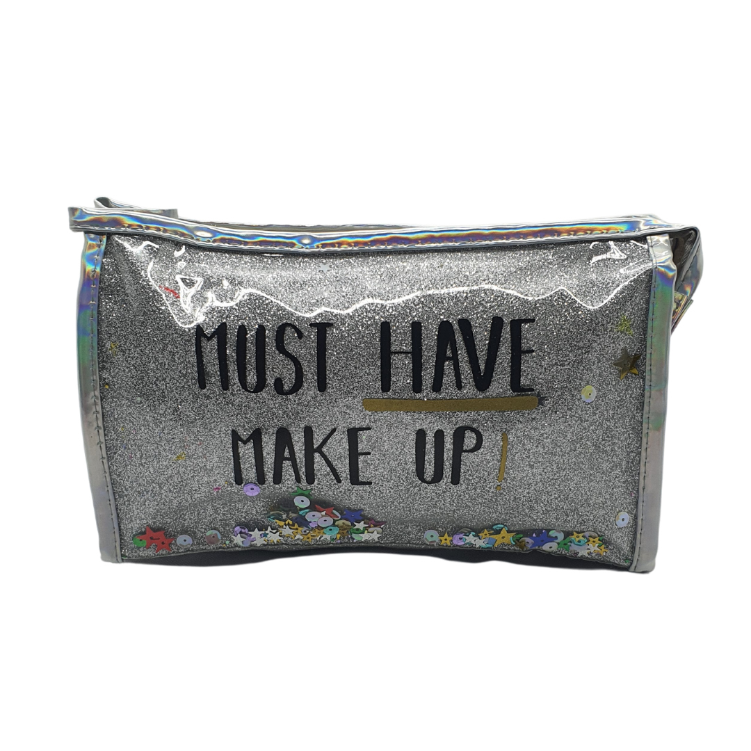 Necessaire Glitter Maquiagem Viagem Trabalho Mala Feminino