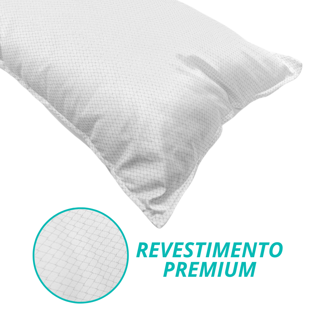 Travesseiro Peletizado Fio de Carbono Antistress 50x70cm