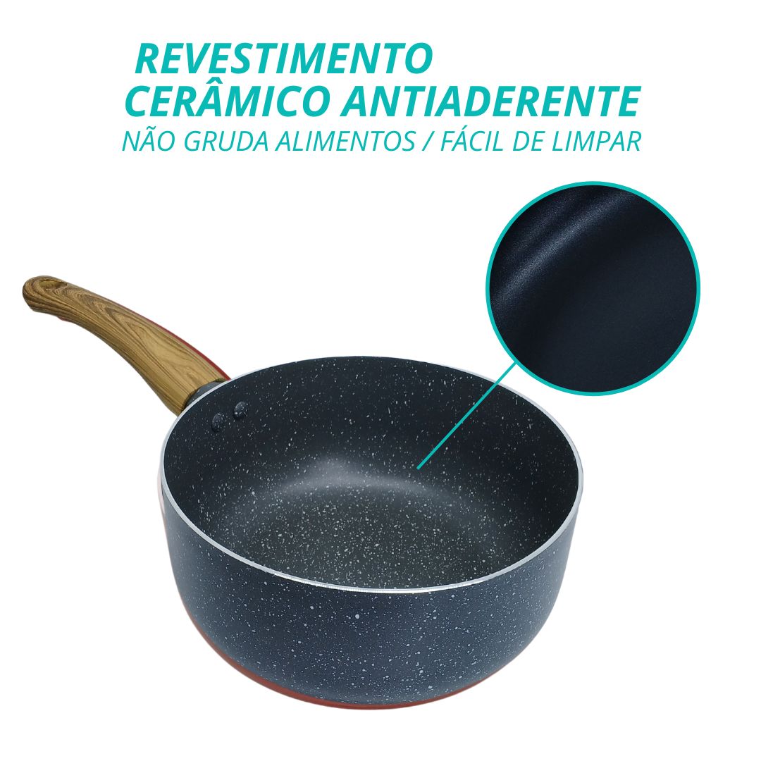 Panela Ceramico Yafo 20cm Granito - A10005.C03