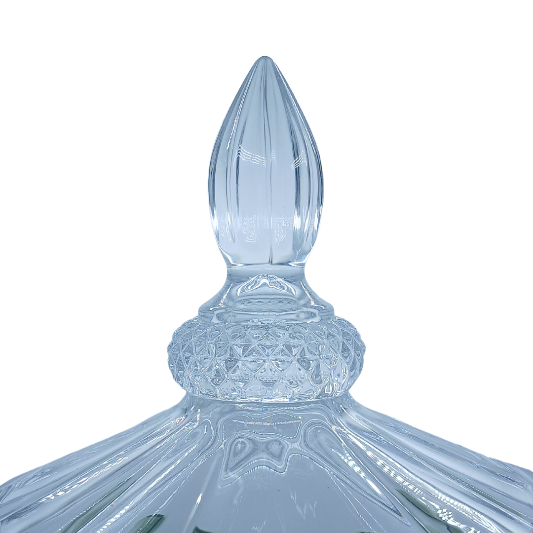 Suqueira Imperial De Vidro Luxo Dispenser de Bebidas Torneira Palm Tree 4,5 Litros