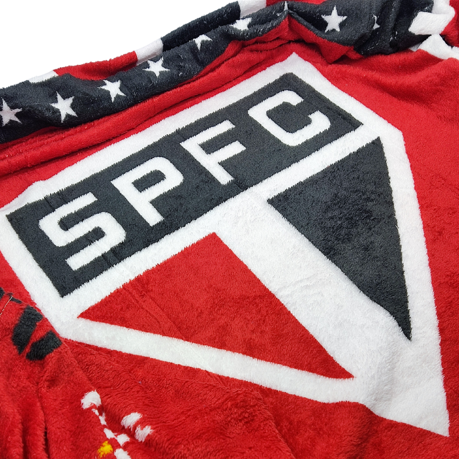 Manta Infantil Juvenil São Paulo Solteiro Anti Alérgico Soft