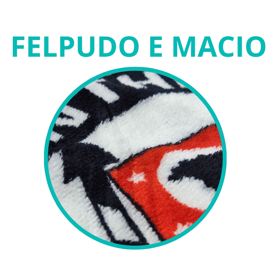 Manta Vai Corinthians 1,50mx2,00m Jolitex - 28.0525002.03475