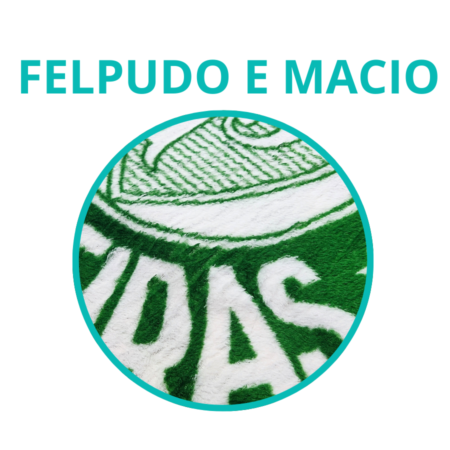 Manta Infantil E Juvenil Palmeiras Solteiro Anti Alérgico